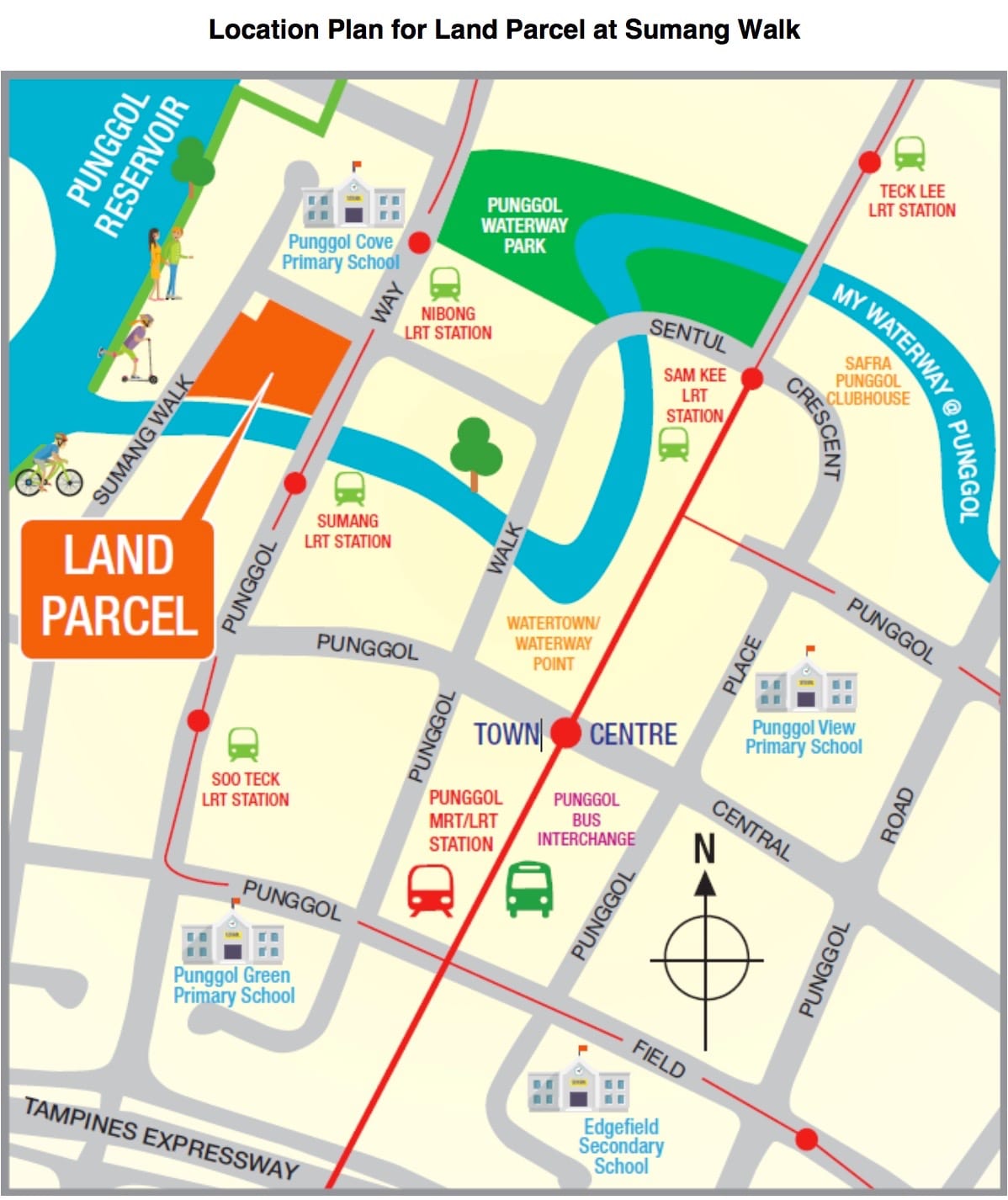 Sumang Walk EC Location Map