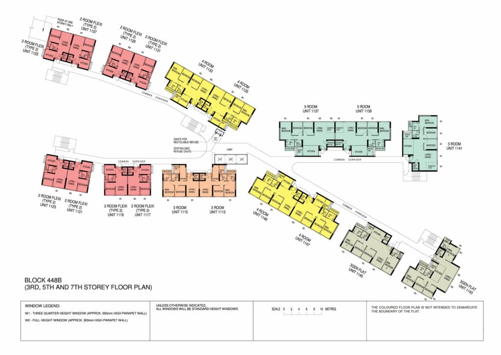 Punggol Point Cove Floor Plan for Storey 3-5-7